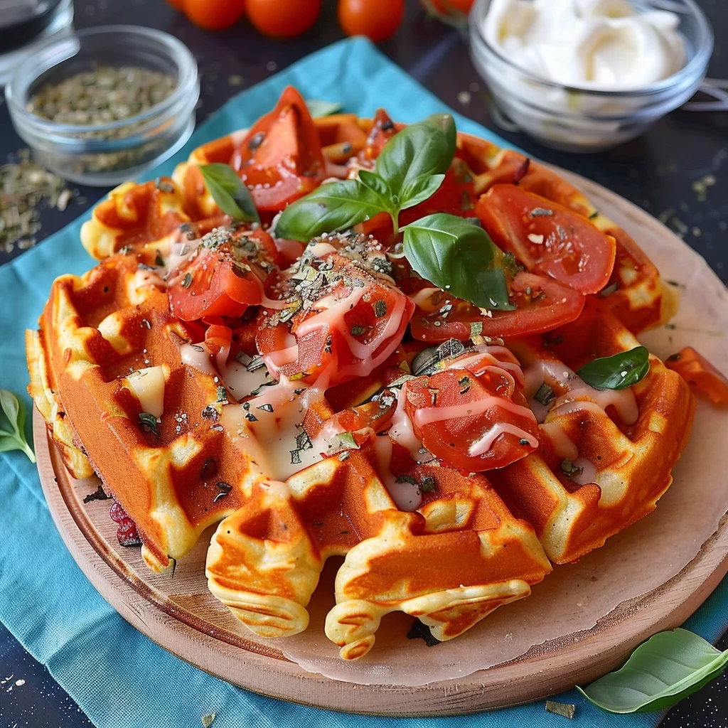 Pizza Waffles Recipe: Quick & Easy Waffle Iron Snack!