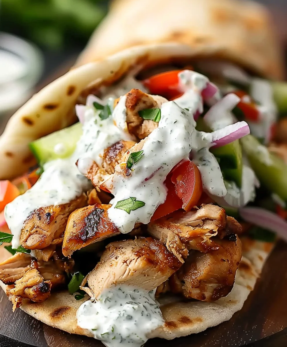 Chicken Shawarma With Garlic Sauce Recipe