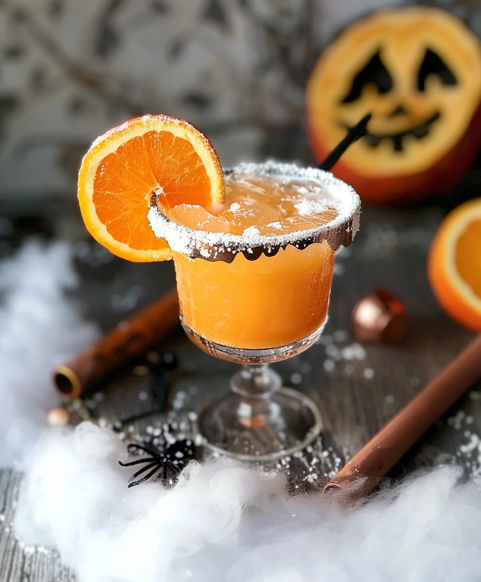 Orange Virgin Margarita Halloween Drink: Spooky & Fun!