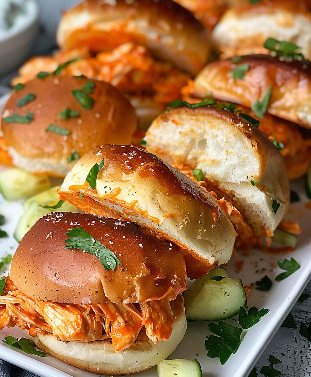 Game Day Buffalo Chicken Sliders: Easy & Flavorful Recipe