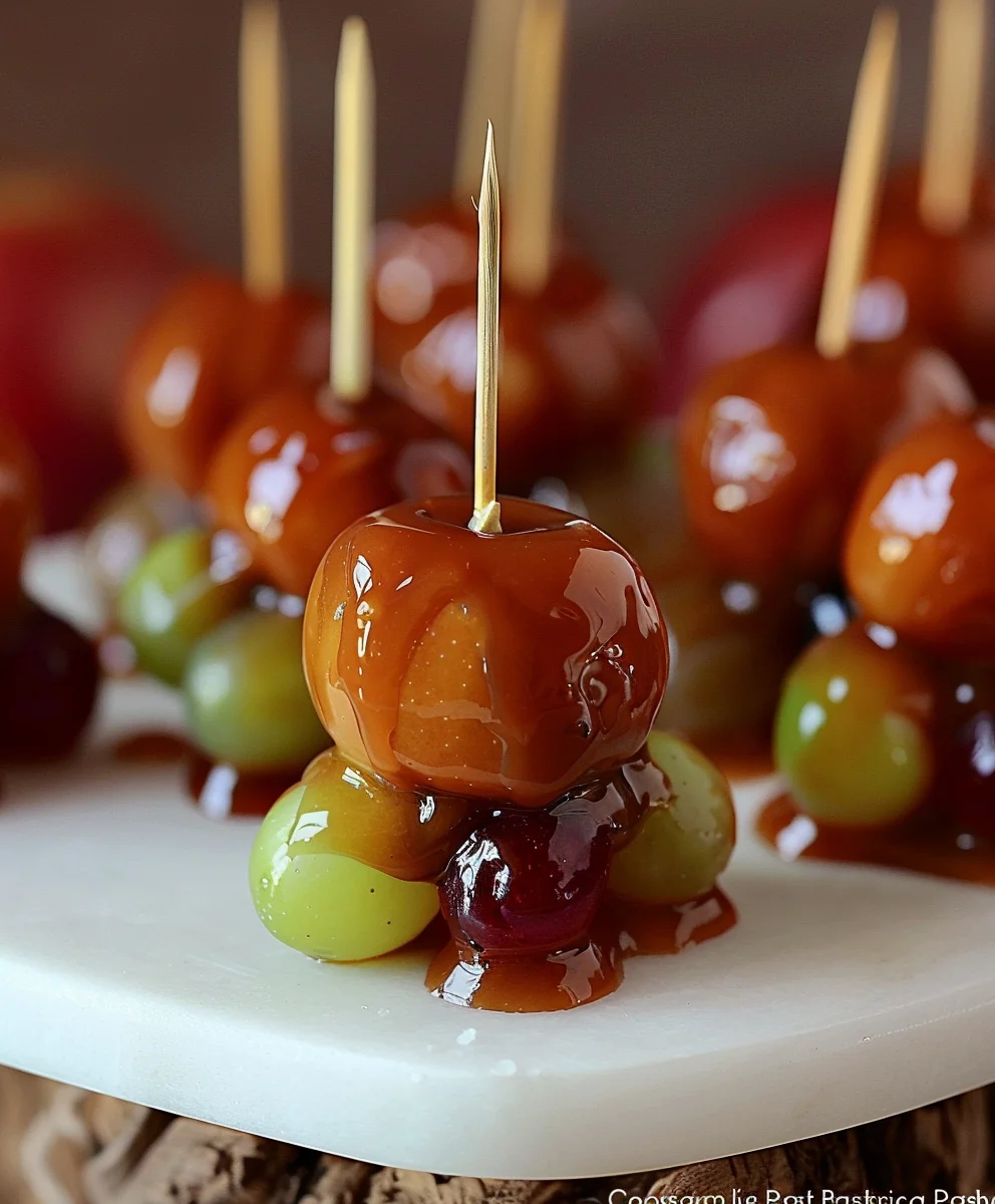 Caramel Apple Grapes: Sweet, Crunchy Dessert Treat!