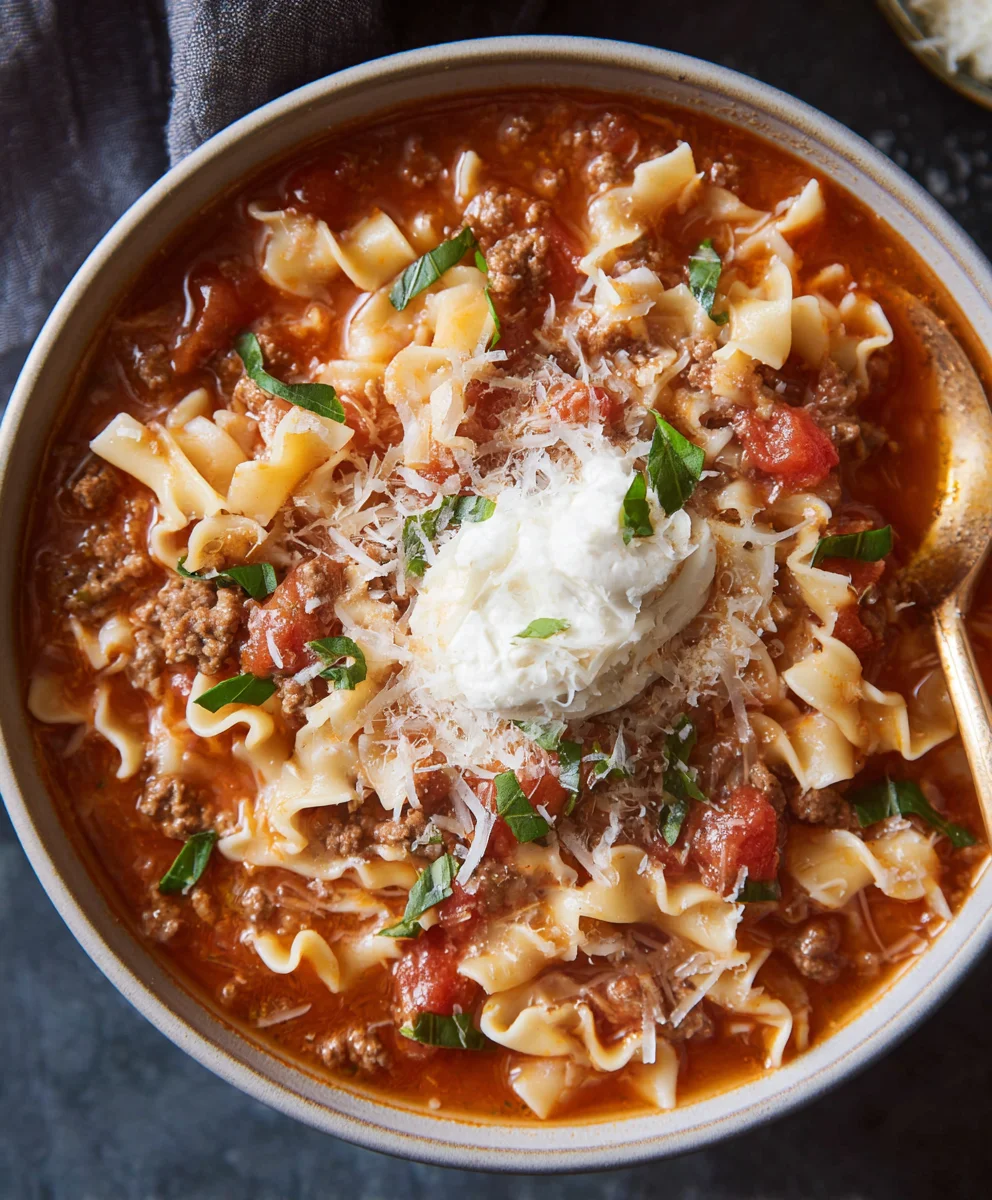Hearty Beef Lasagna Soup: Easy Weeknight Comfort Food!