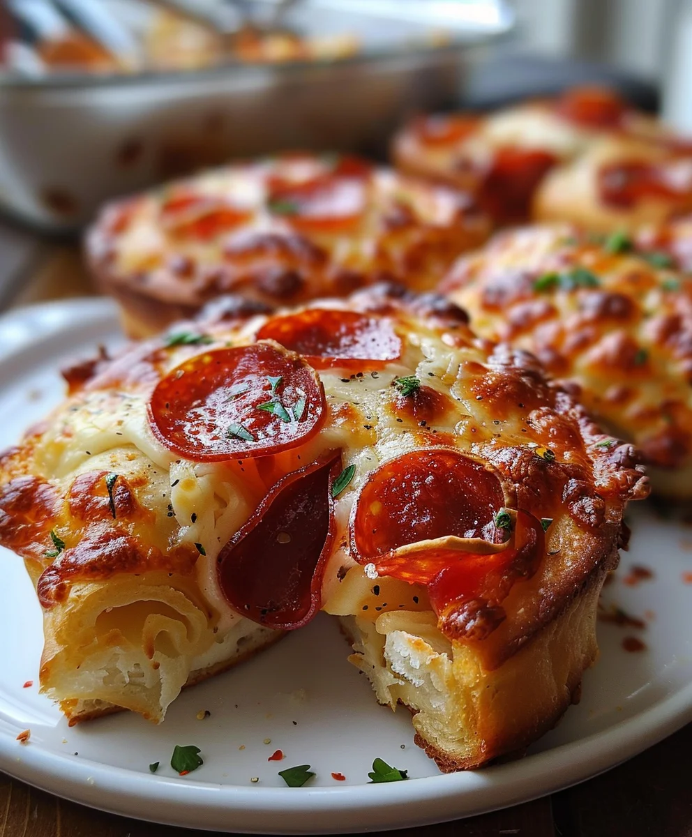 Mini Deep Dish Crescent Roll Pizzas Recipe - Easy & Fun!