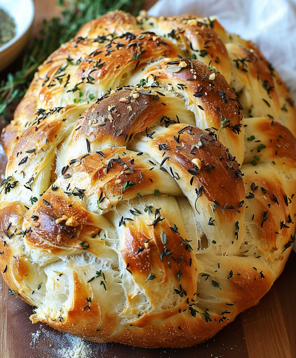 Garlic Herb Braided Bread Recipe: Easy & Flavorful!