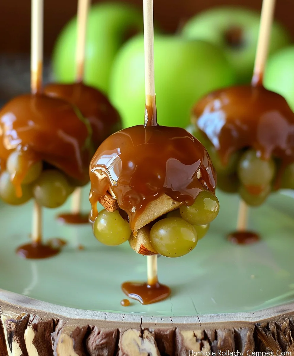 Caramel Apple Grapes: Sweet, Crunchy Dessert Treat!