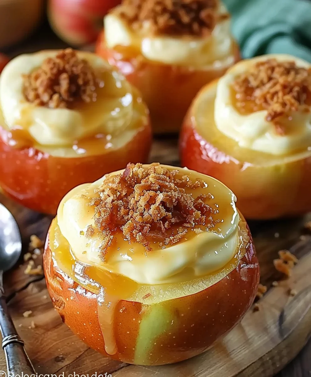 Cheesecake Stuffed Baked Apples: Sweet & Easy Dessert!