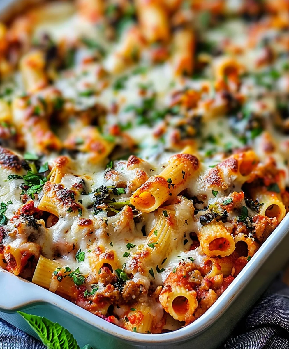 Loaded Veggie Baked Ziti – Hearty, Cheesy & Flavorful Dinner