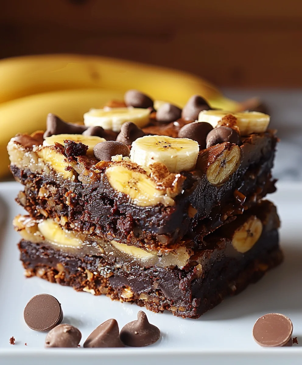 Fudgy Banana Bread Brownies: Cake-Brownie Perfection!