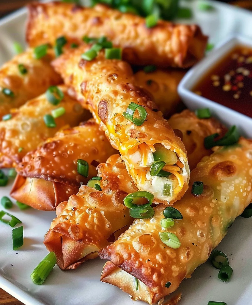 Spicy Jalapeno Popper Egg Rolls: Crispy & Cheesy Goodness!