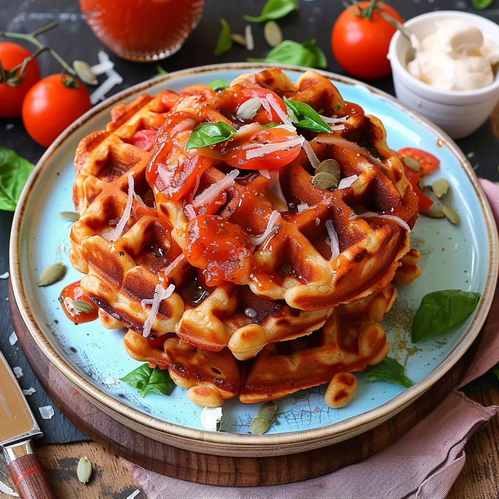 Pizza Waffles Recipe: Quick & Easy Waffle Iron Snack!