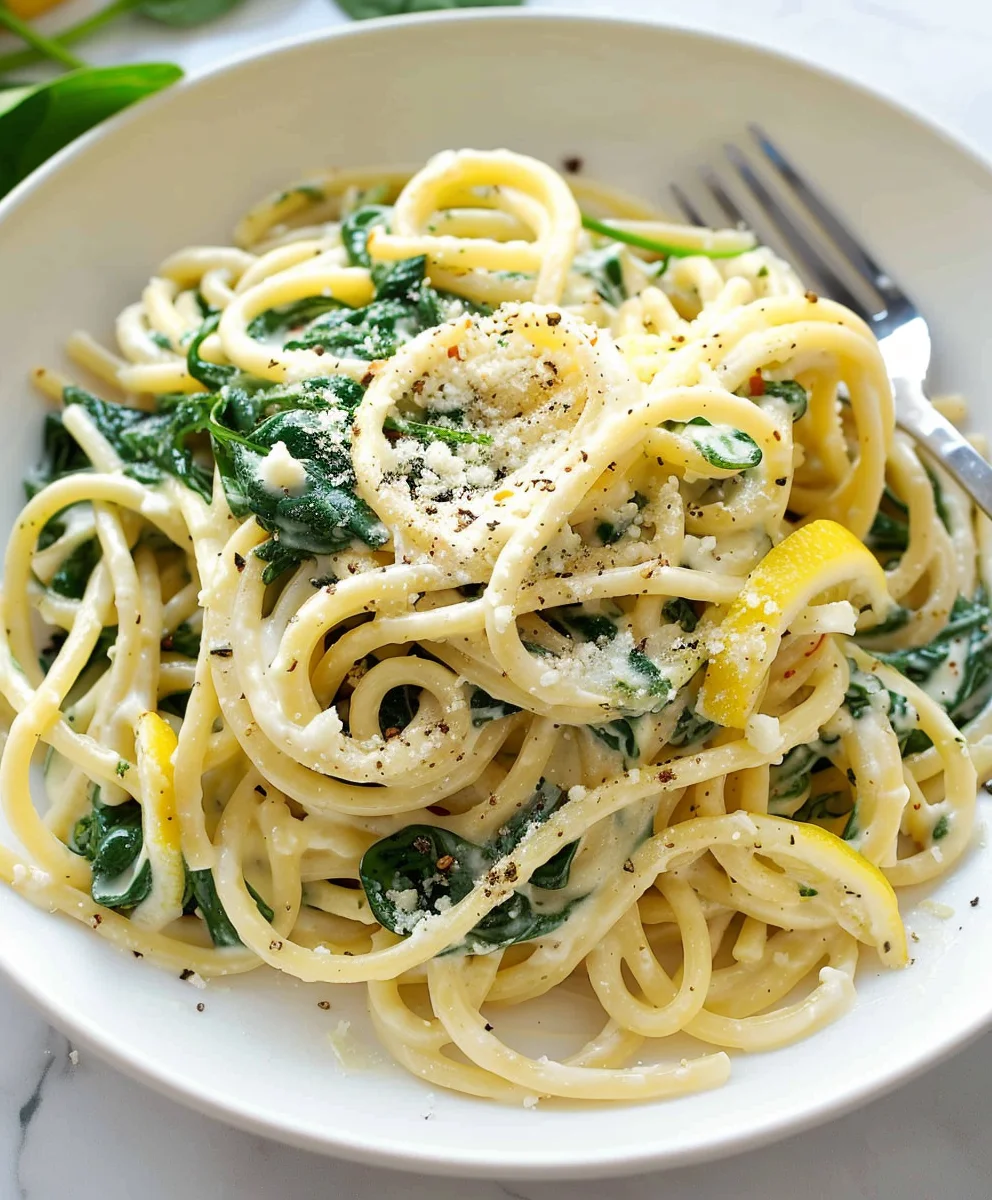 Minute Lemon Ricotta Pasta with Spinach
