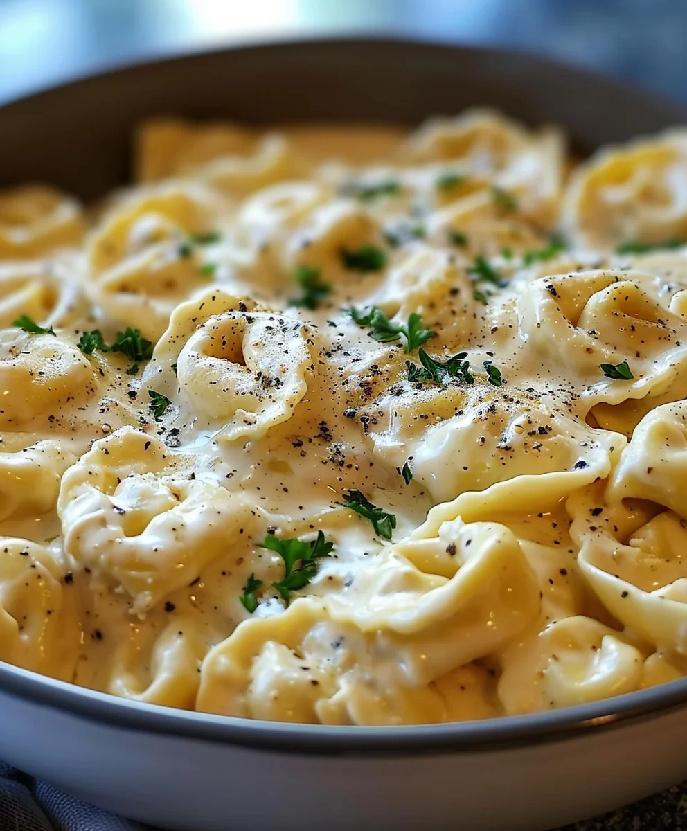 Crockpot Chicken Alfredo Tortellini Recipe