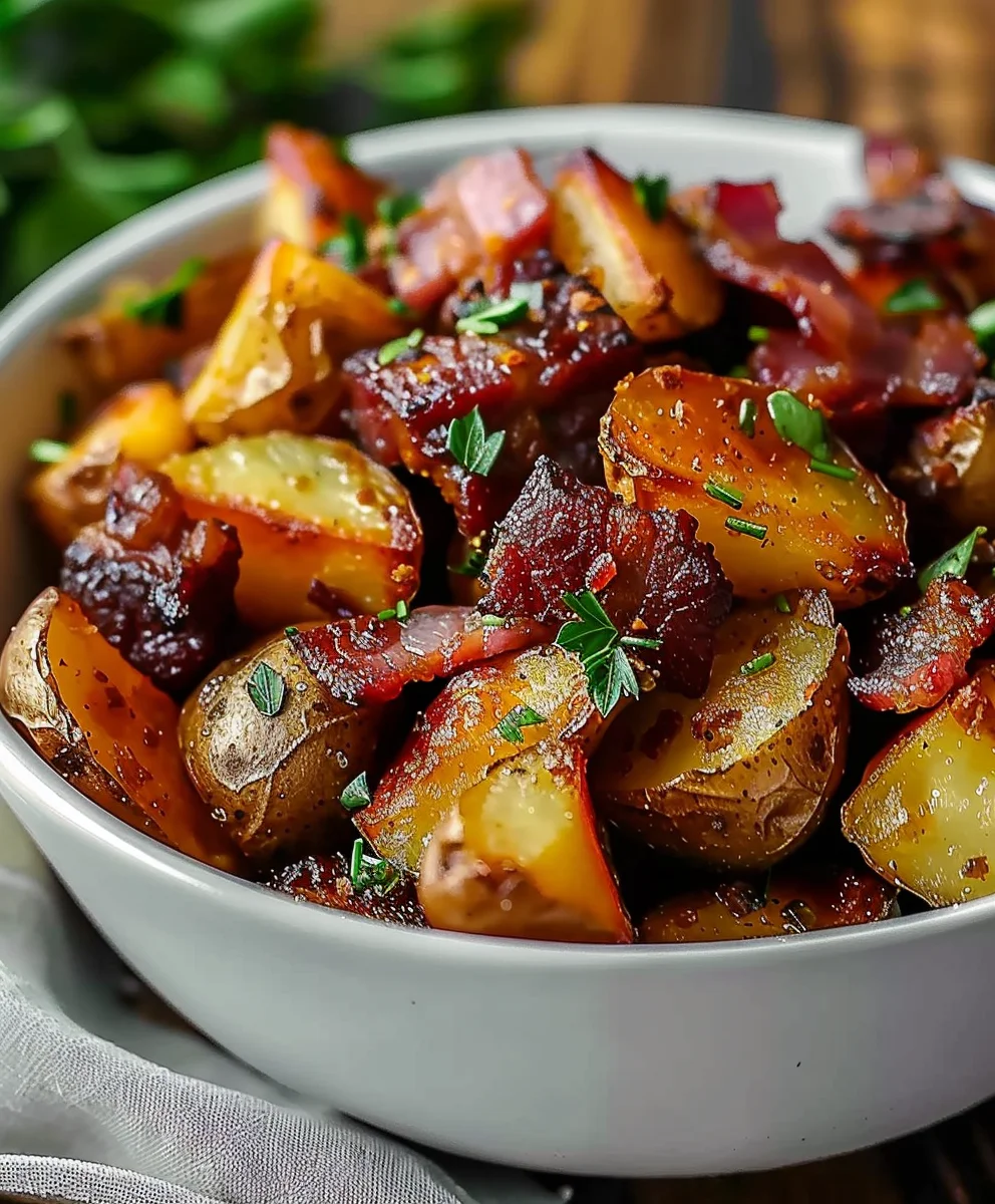 Crispy Beef Bacon Honey Roasted Potatoes Recipe
