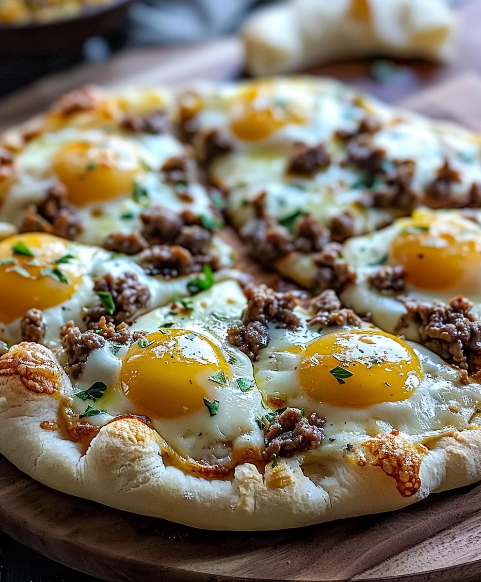 Easy Beef Biscuits & Gravy Breakfast Pizza