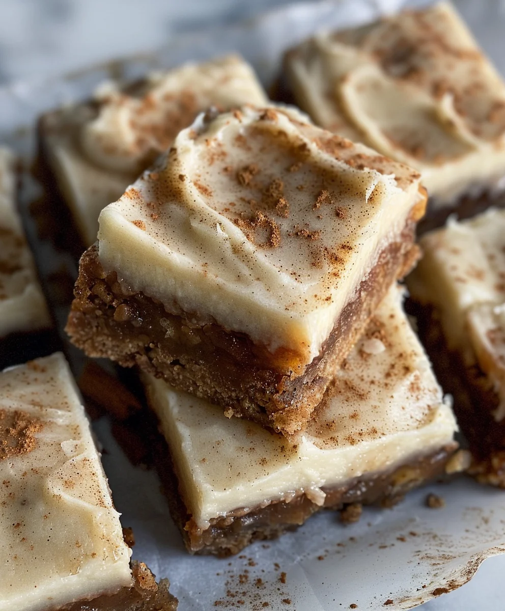 Best Apple Cinnamon Blondies with Maple Cream Cheese Frosting