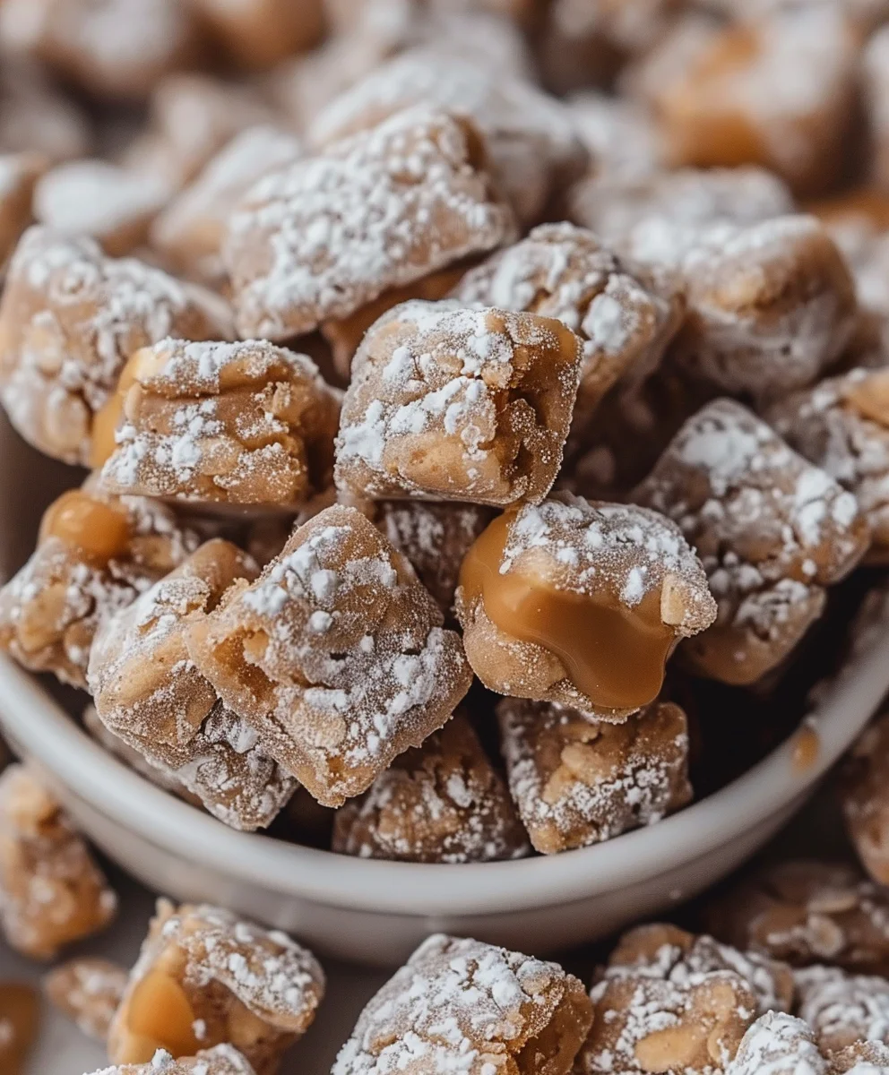 Caramel Apple Puppy Chow: Irresistible Sweet Crunchy Treat