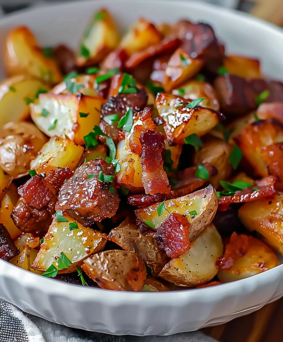 Crispy Beef Bacon Honey Roasted Potatoes: Your New Favorite Side!