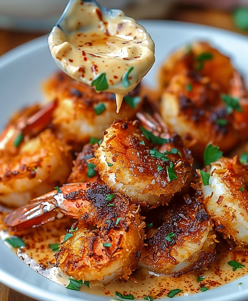 Crispy Baked Coconut Shrimp & Zesty Sweet Chili Mayo