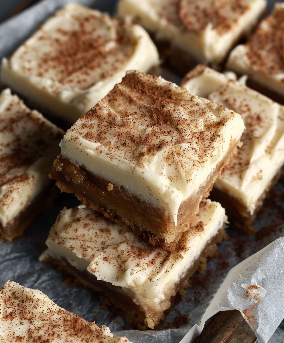 Best Apple Cinnamon Blondies with Maple Cream Cheese Frosting
