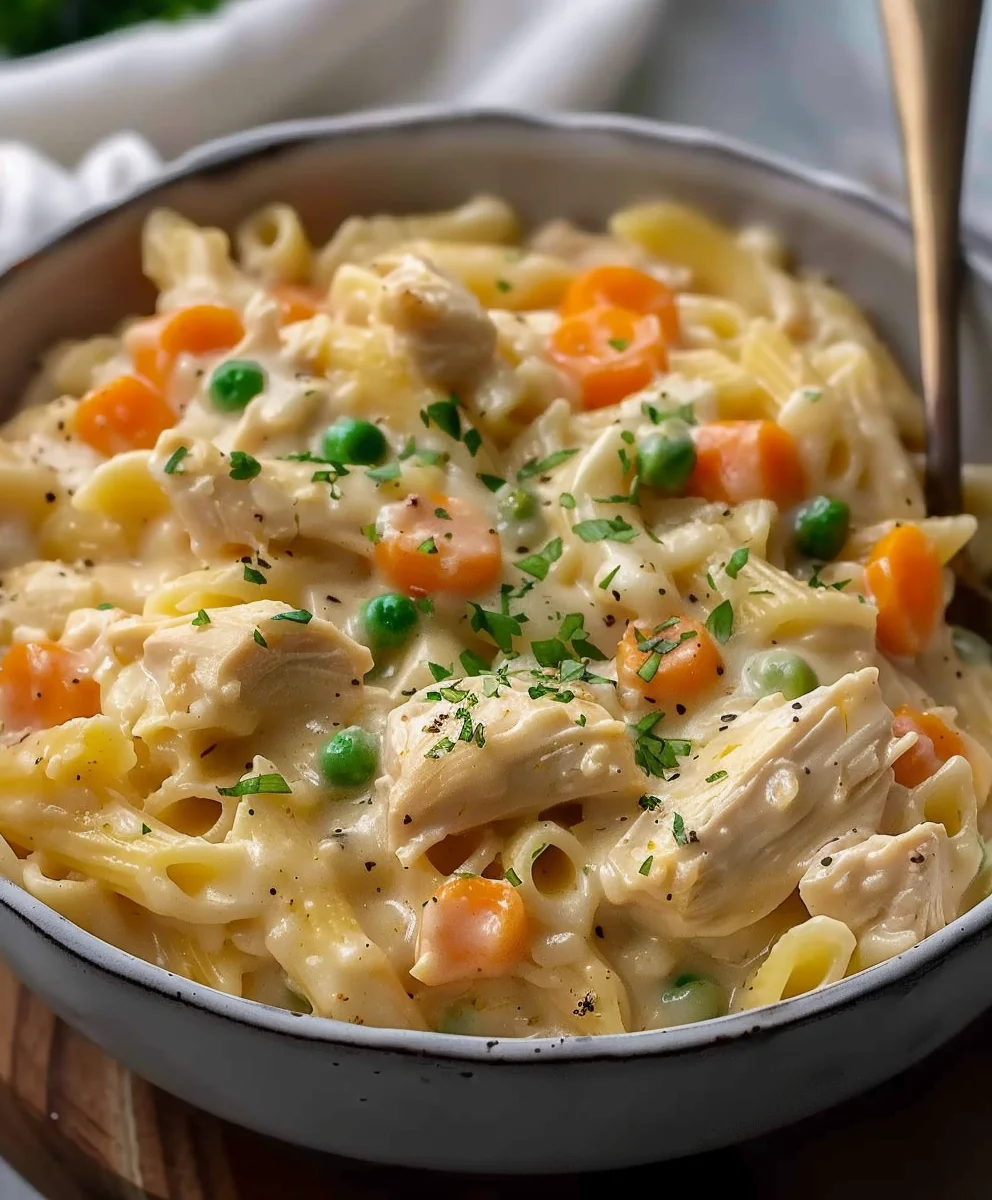 Quick Chicken Pot Pie Pasta