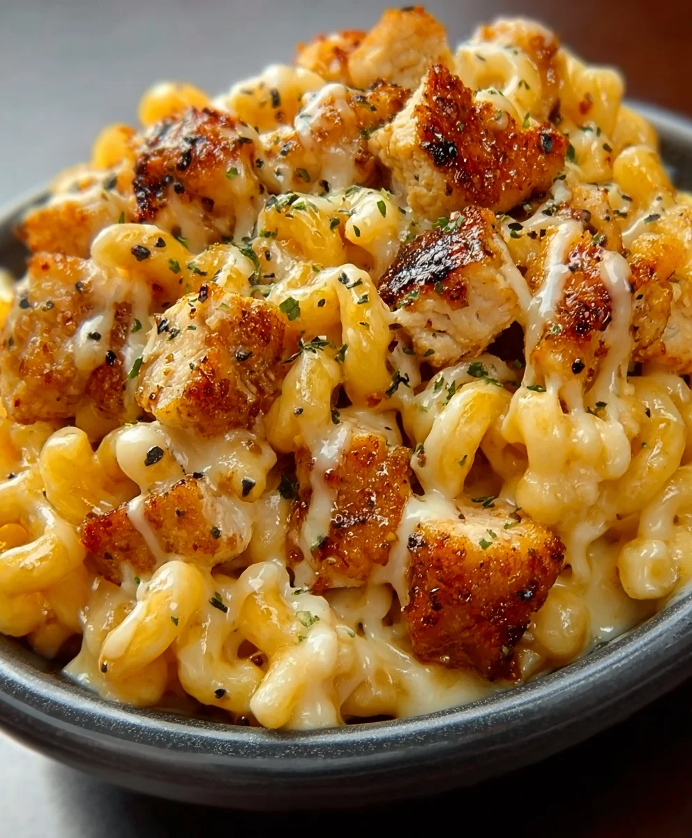 Creamy Honey Pepper Chicken Mac And Cheese