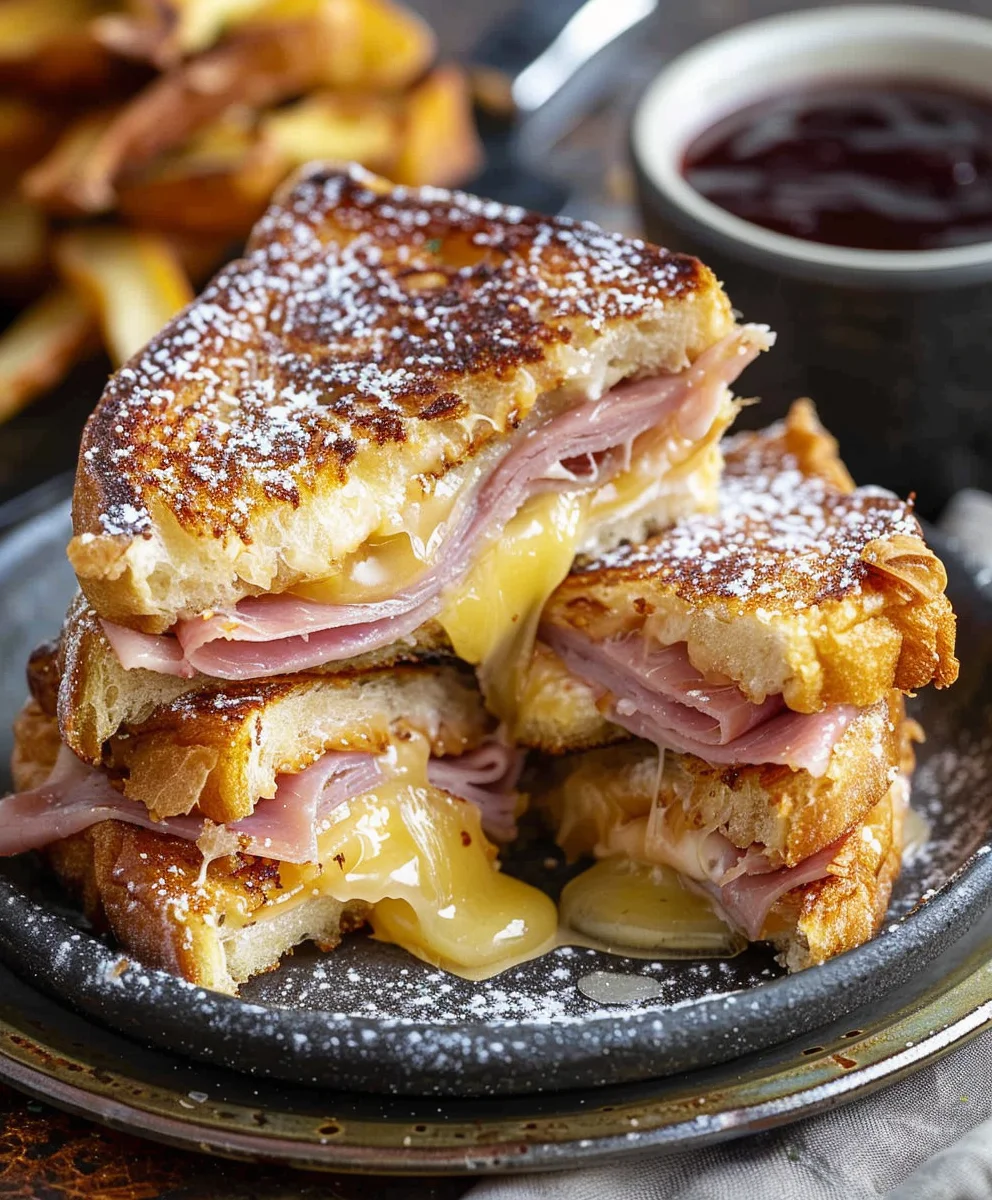 Classic Monte Cristo Sandwich: Sweet & Savory Beef