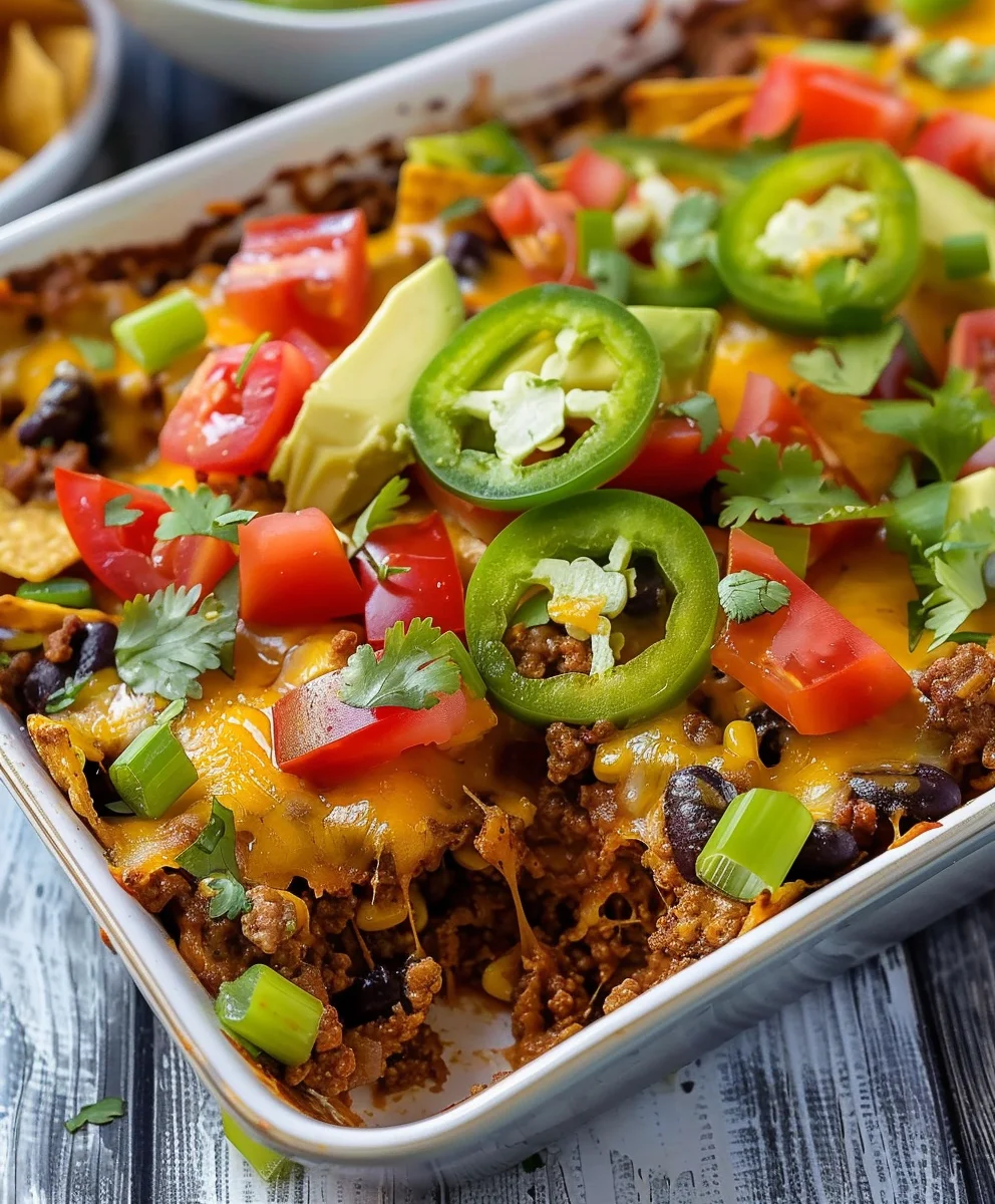 Ultimate Beef Walking Taco Casserole: Quick & Cheesy Dinner