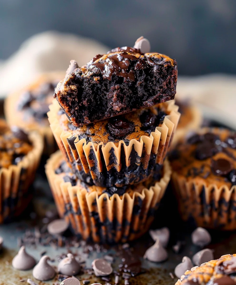 Chocolate Pumpkin Muffins