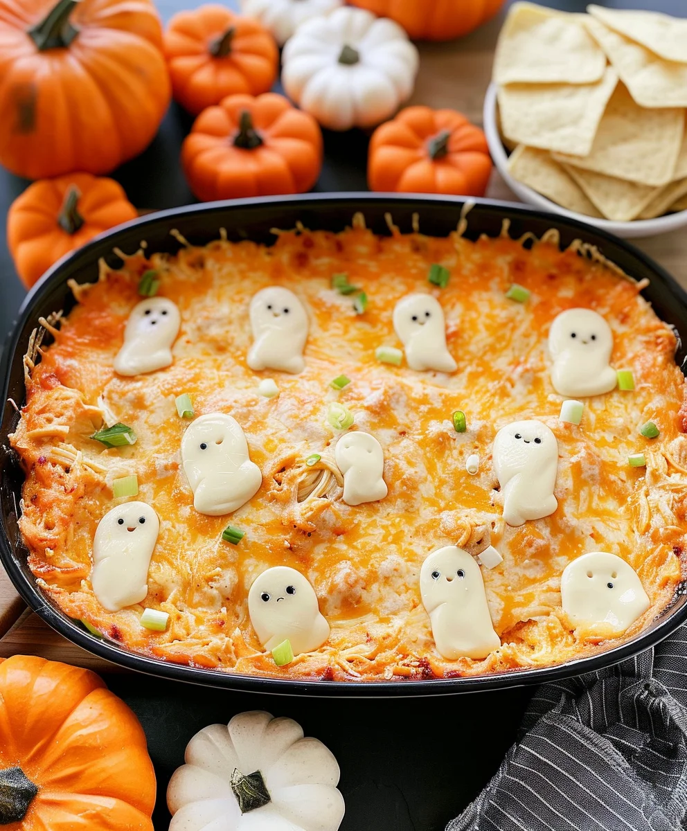 Halloween Buffalo Chicken Dip