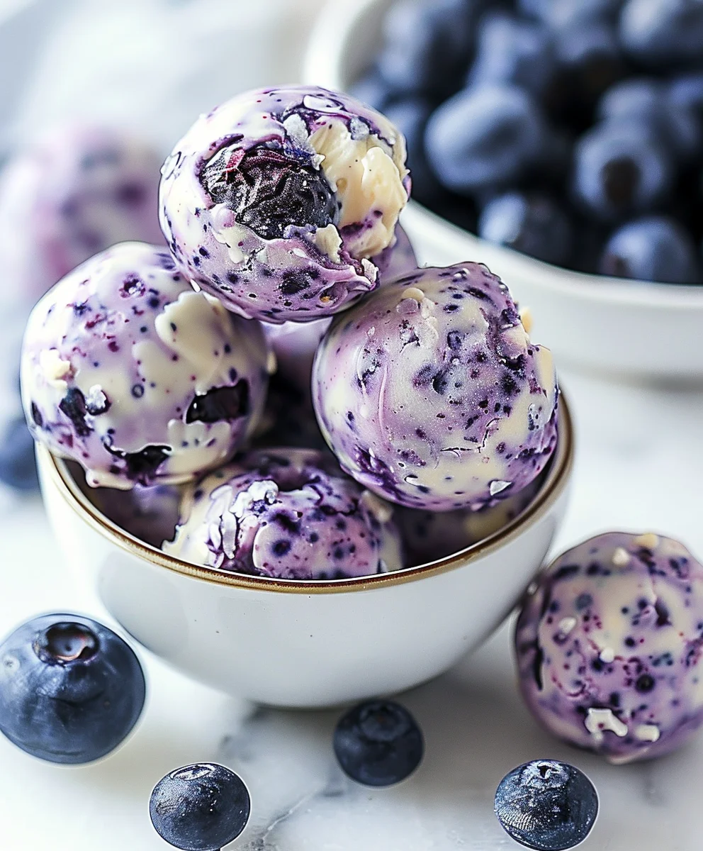 Easy Blueberry Cheesecake Protein Bites for Healthy Snacking