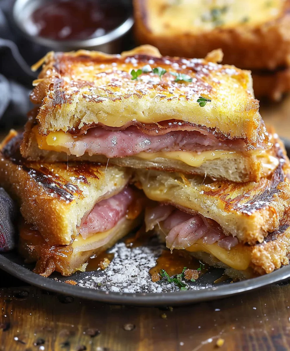 Classic Monte Cristo Sandwich: Sweet & Savory Beef