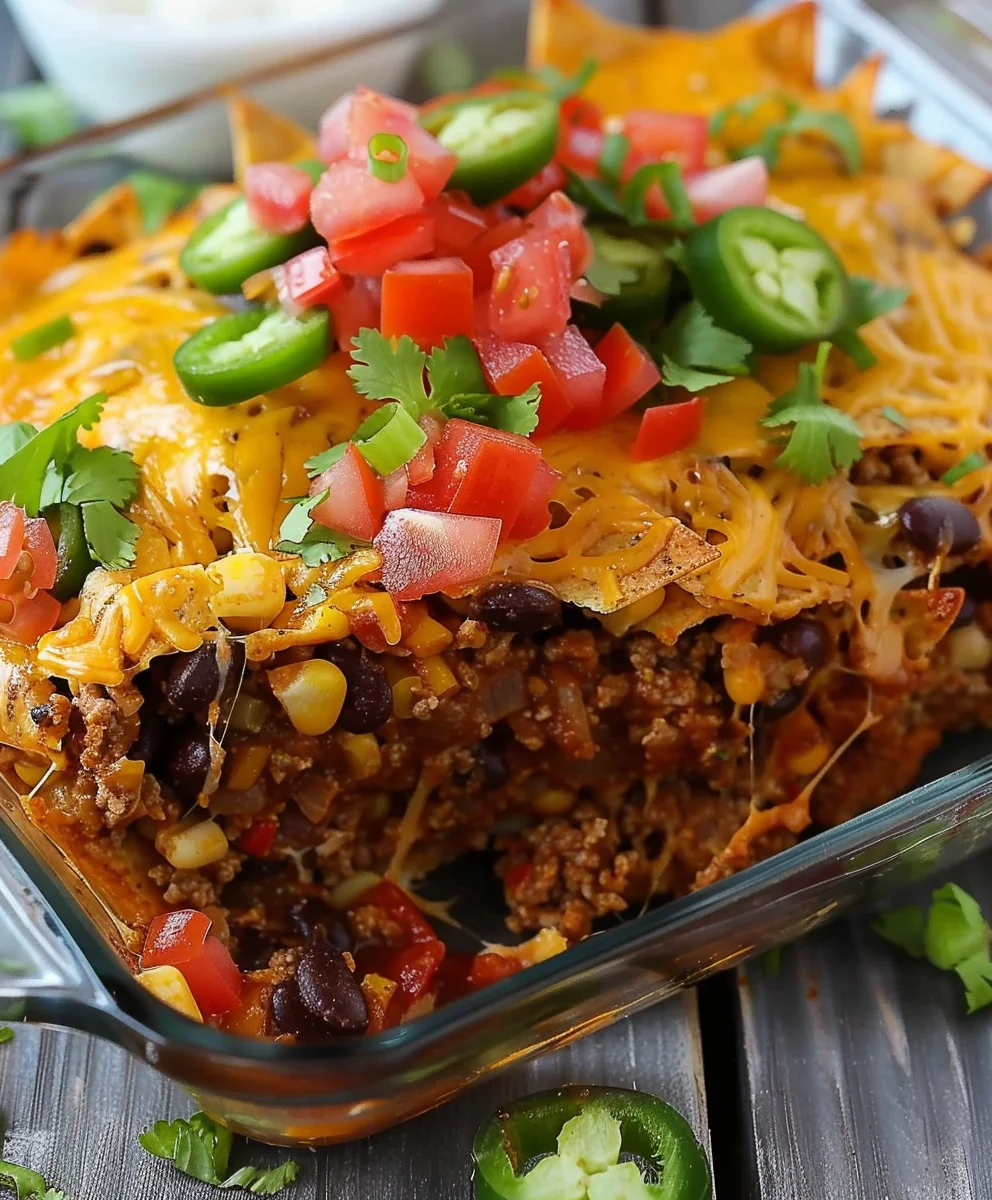 Ultimate Beef Walking Taco Casserole: Quick & Cheesy Dinner