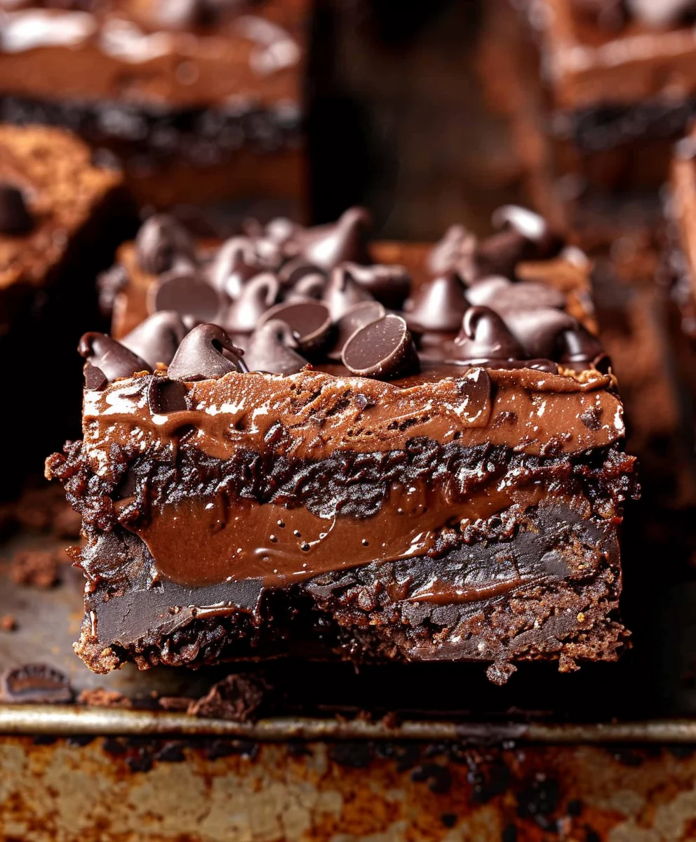 Decadent Chocolate Cheesecake Brownie Bars Recipe