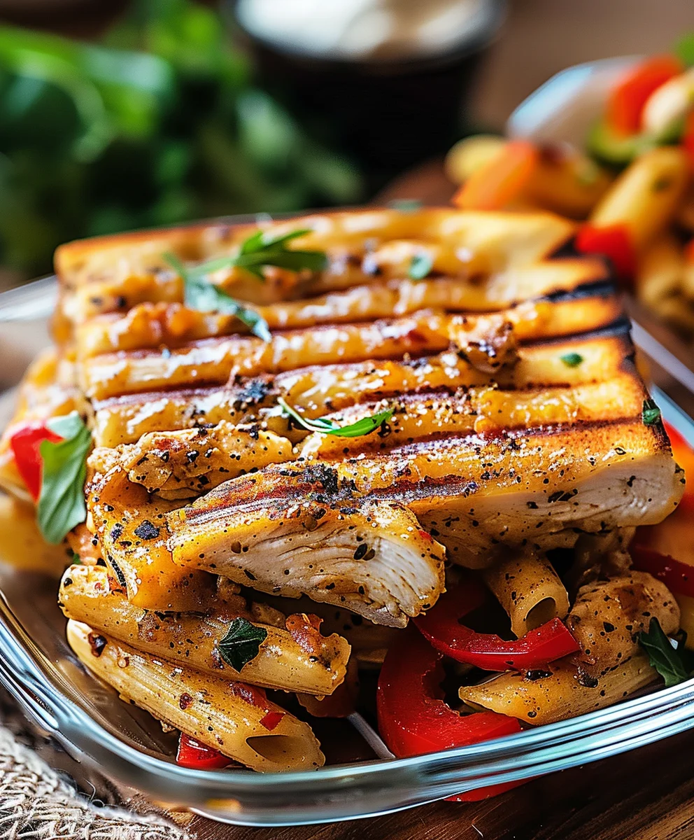 Honey Pepper Chicken Panini Pasta