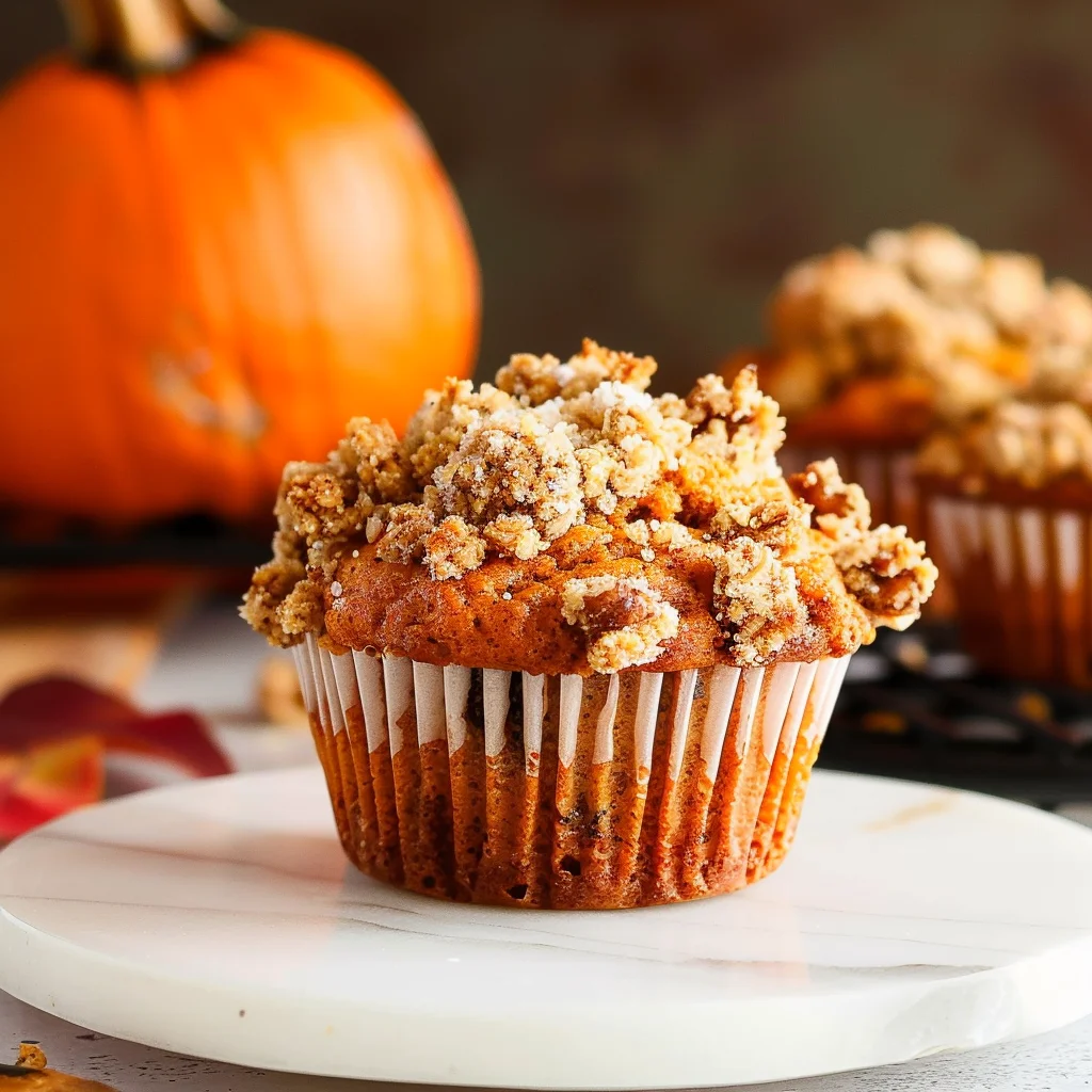 Apple Pumpkin Muffins With Crumb Topping