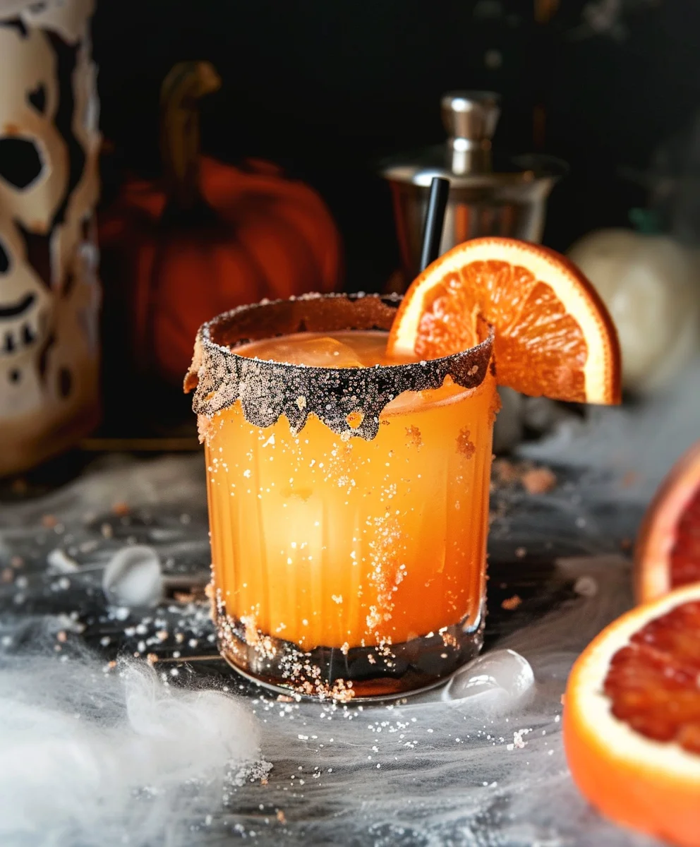 Orange Margarita Tequila Halloween Drink