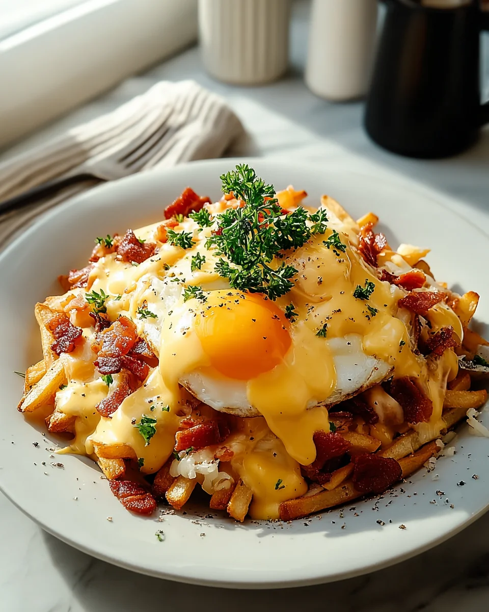 Ultimate Breakfast Poutine with Rich Hollandaise Sauce