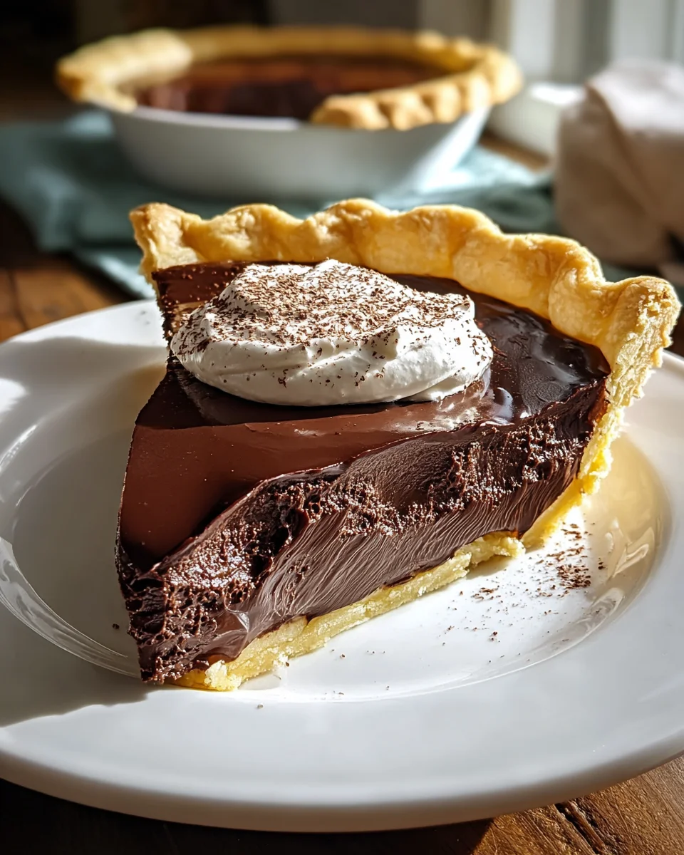Grandmas Chocolate Pie Recipe: Pure Irresistible Delight!