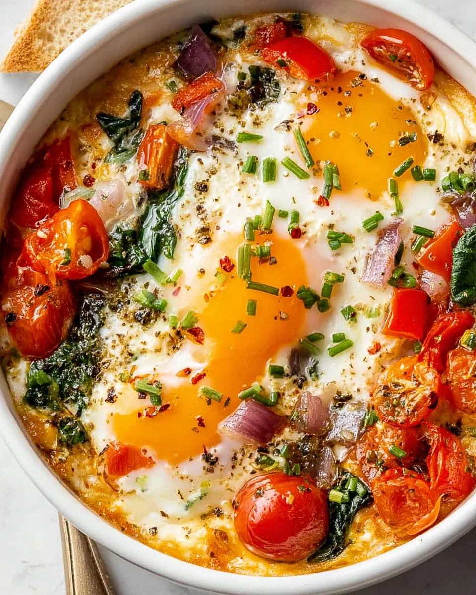 Baked Feta Eggs Recipe: Quick, Cheesy & Flavorful Brunch!