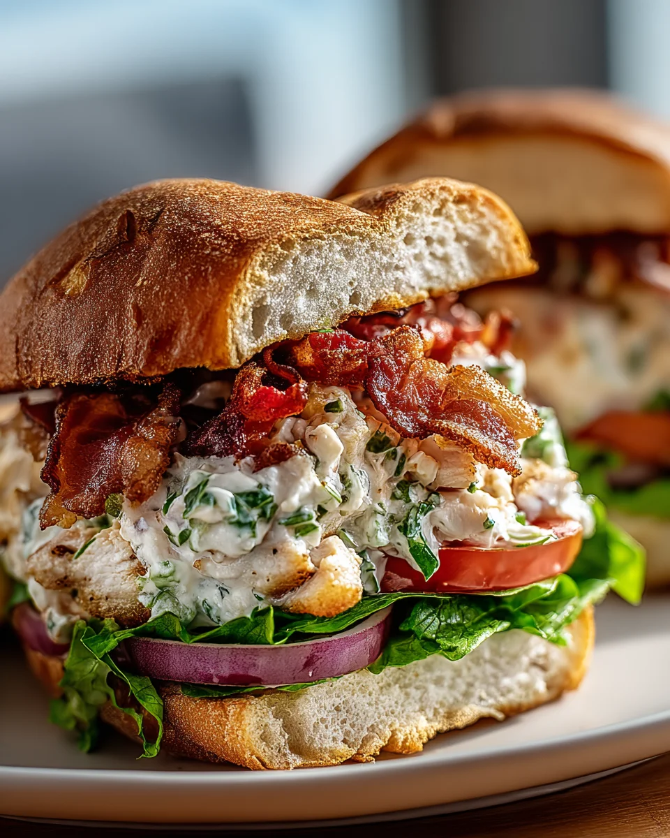 Chopped Chicken Beef Bacon Ranch Sandwich - Flavor Bomb!