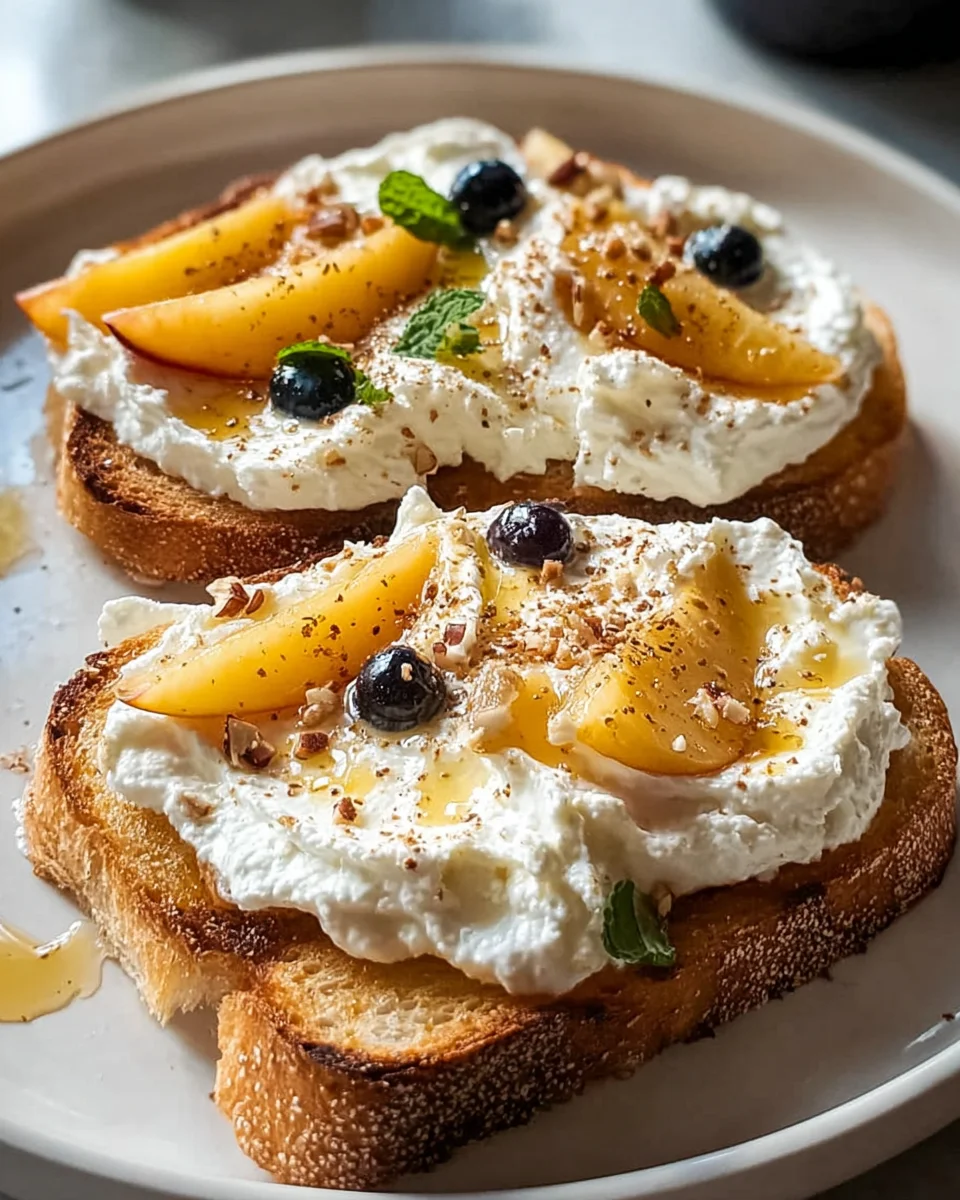 Whipped Ricotta Honey Toast: A Sweet & Creamy Treat
