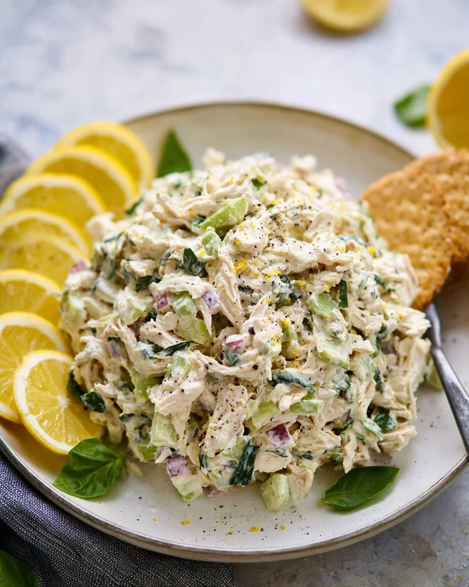 Refreshing Lemon Basil Chicken Salad: Simple & Flavorful