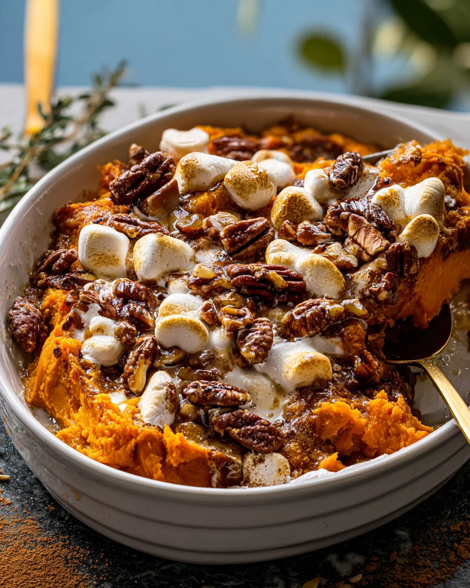 Heavenly Southern Maple Sweet Potato Casserole Recipe