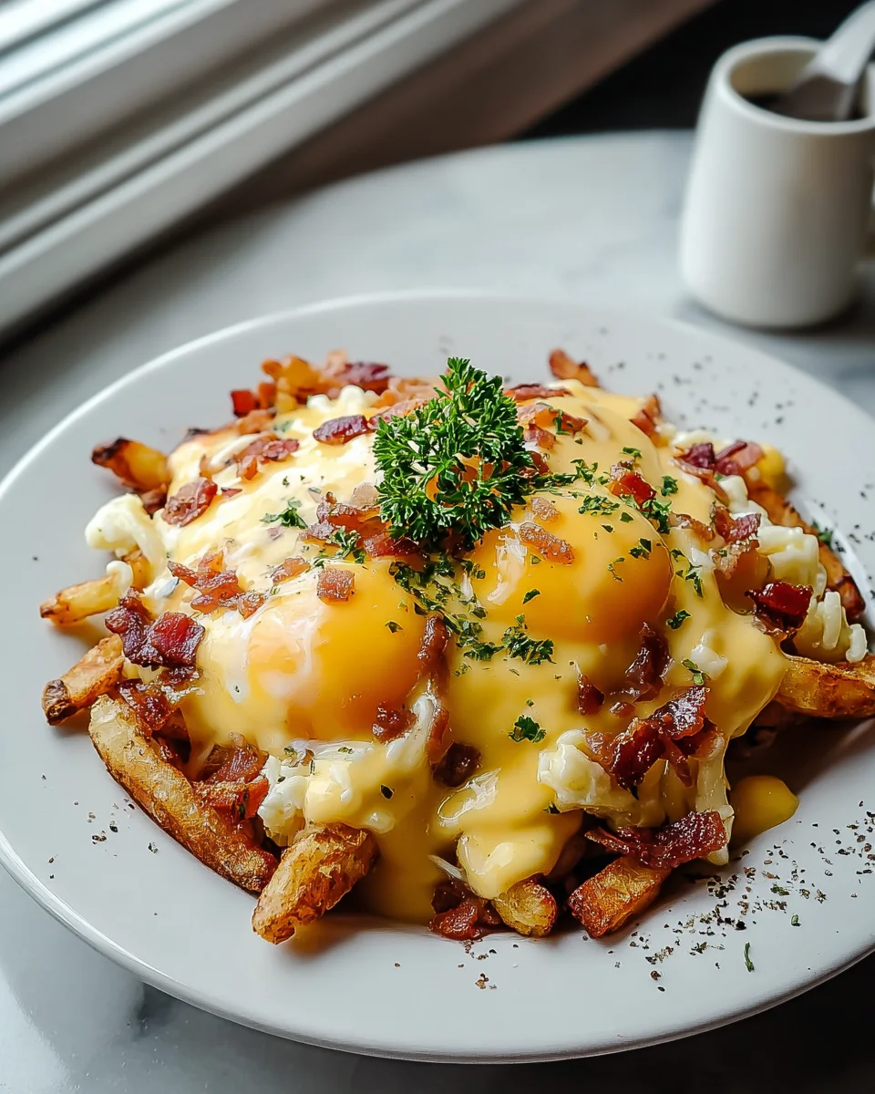 Ultimate Breakfast Poutine with Rich Hollandaise Sauce