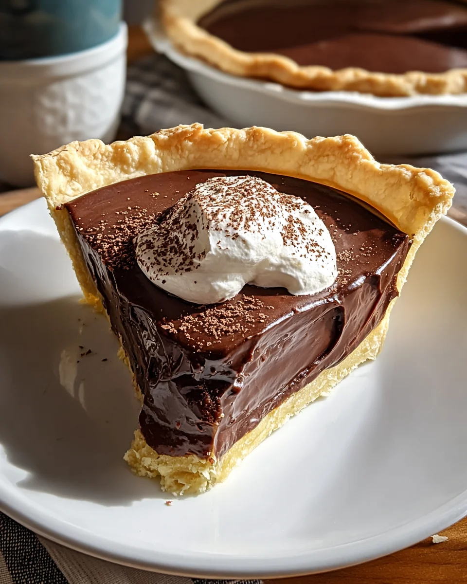 Grandmas Chocolate Pie Recipe: Pure Irresistible Delight!