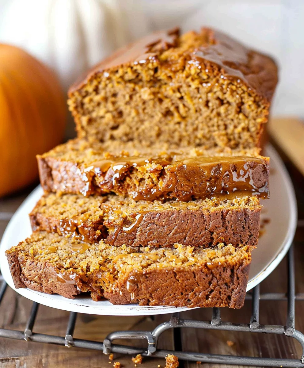 Best Ever Pumpkin Bread: Moist, Sweet Maple Glaze Recipe