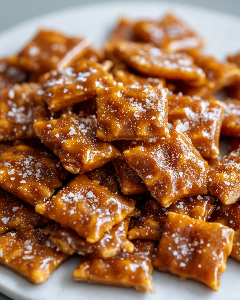 Salted Caramel Cracker Bites: Easy Sweet & Salty Treat!