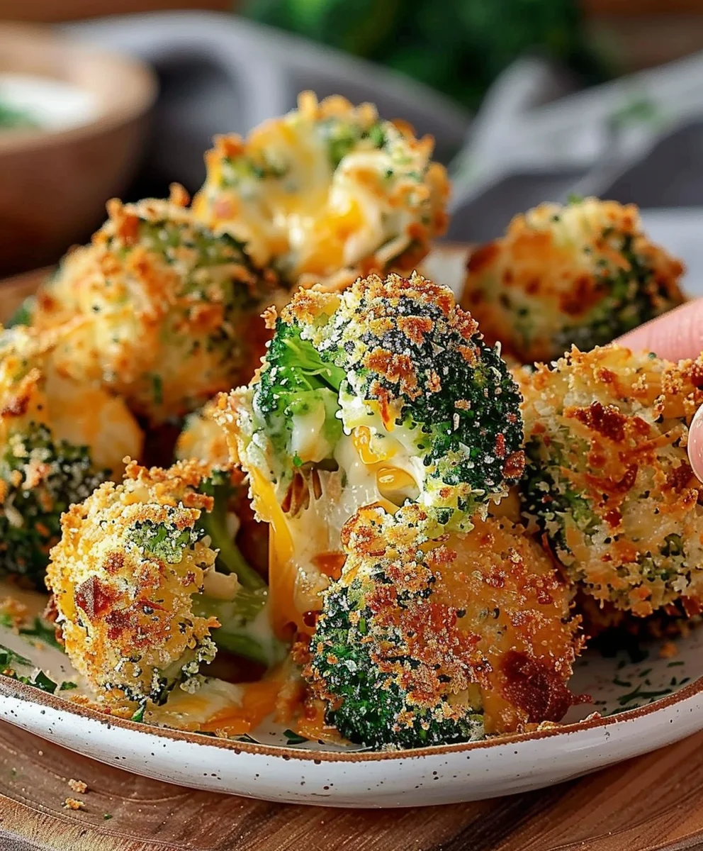Crispy Air Fryer Broccoli Cheddar Poppers: Quick & Easy