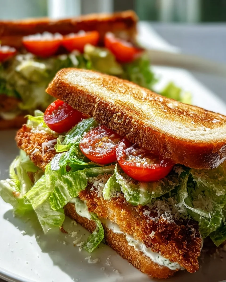 The Best Crunchy Chicken Caesar Sandwich You'll Ever Make