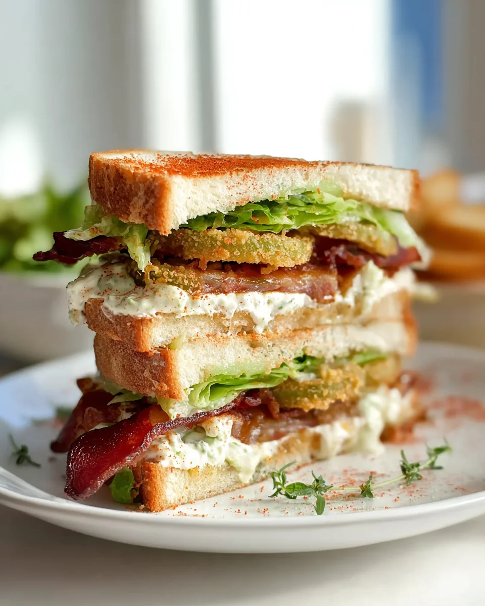 Crunchy Fried Green Tomato BLT: Crispy Beefy Treat!